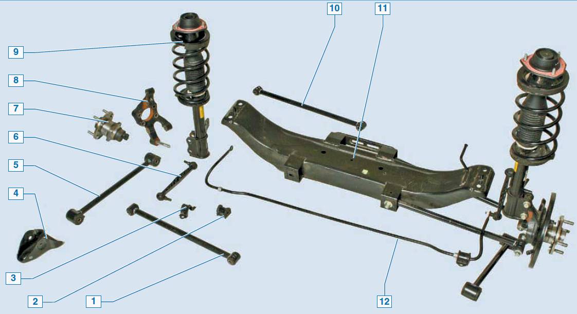 Подвеска шевроле лачетти седан схема