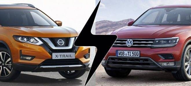 Volkswagen tiguan vs mazda cx-5 vs nissan x-trail vs toyota rav4