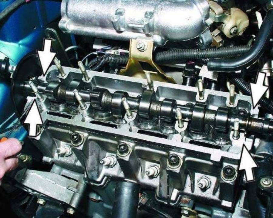 Замена маслосъемных колпачков - замена деталей уплотнения двигателя - ваз 2110